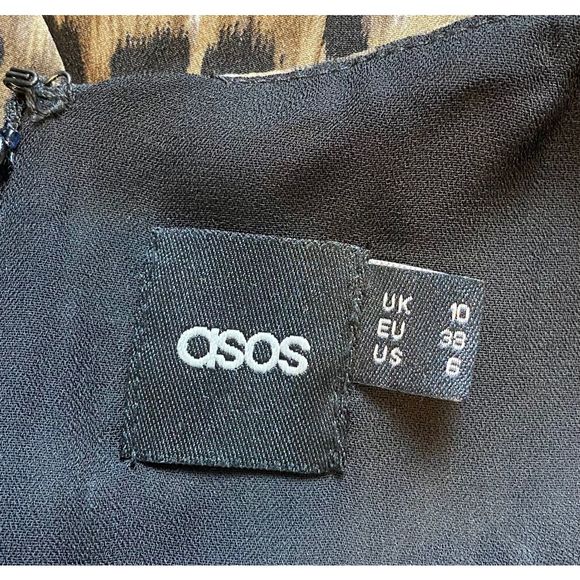 ASOS Animal Print Shift Dress - Size 6 - Picture 4 of 4